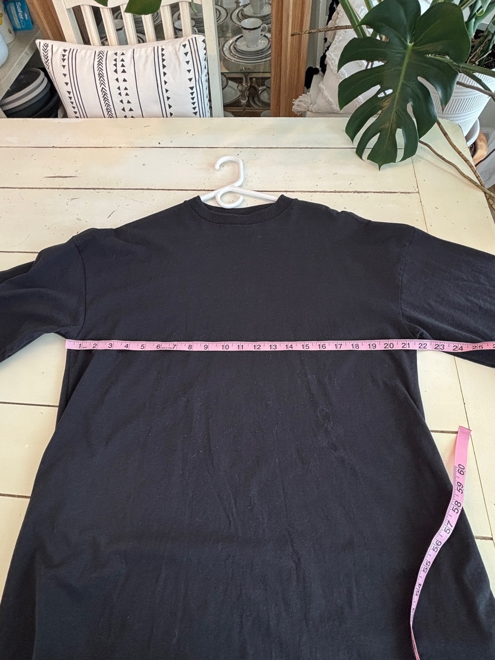 TOPSHOP Tee Shirt Dress Women’s 4/6 Black Oversized Cotton - Picture 4 of 8